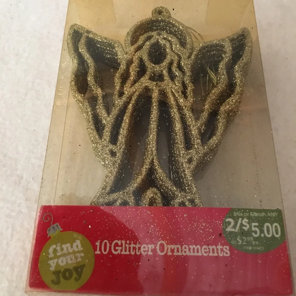 Free With A Bundle only New 10pc Christmas glitter Angels Ornament